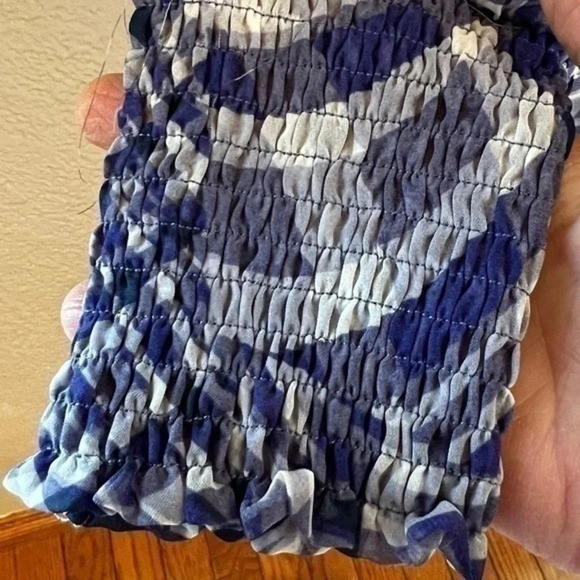 Arna York blue white dress sheer cover over camisole dress various plus size NWT - Picture 8 of 12